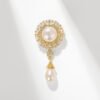 Water Drop Pearls Brooch