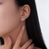 S925 Sterling Silver Dragonfly Stud Earrings