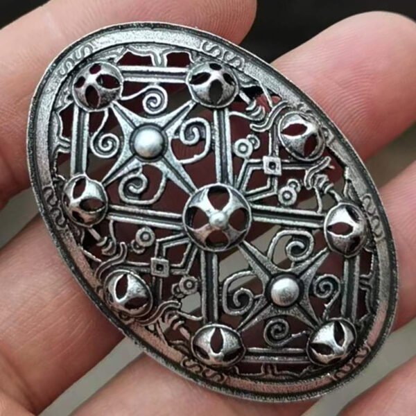 Vintage Metal Viking Brooch