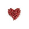 Heart-shaped Diamond Brooch Vintage Rhinestone Pin
