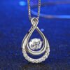 S925 Sterling Silver Droplet Clavicle Chain