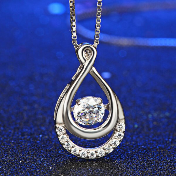 S925 Sterling Silver Droplet Clavicle Chain