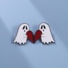 Halloween Couple Metal Ghost Love Brooche