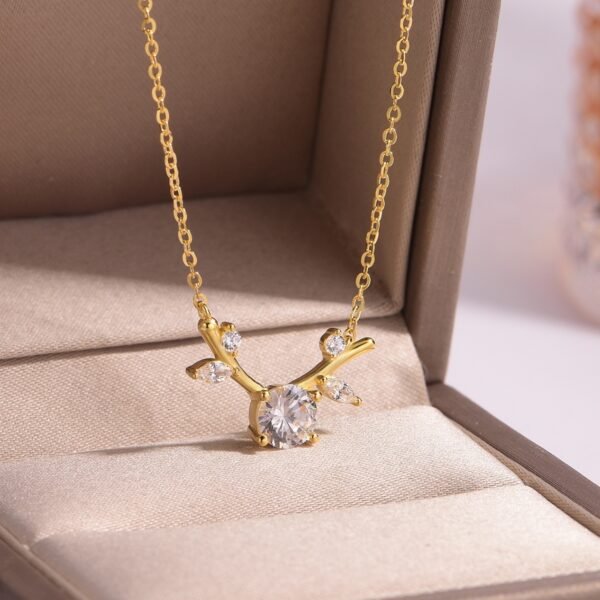 Silver Gold Plated Branch Necklace