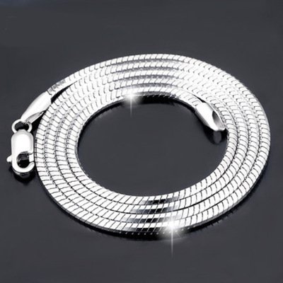 Sterling Silver Plated platinum necklace