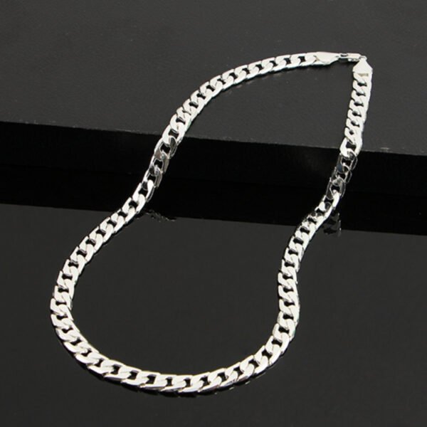 Men's flat side NK large chain