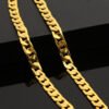 Men's flat side NK large chain