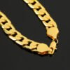 Men's flat side NK large chain