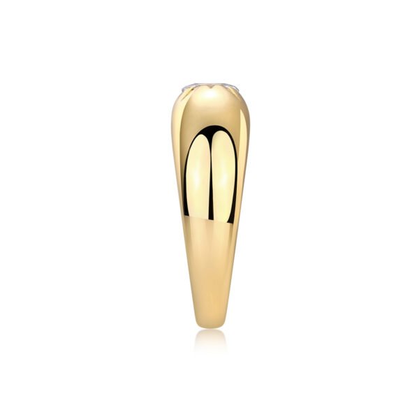 Silver Gold Plated Marquise Ring