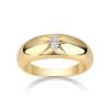Silver Gold Plated Marquise Ring