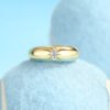 Silver Gold Plated Marquise Ring