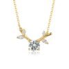 Silver Gold Plated Branch Necklace