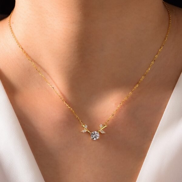 Silver Gold Plated Branch Necklace