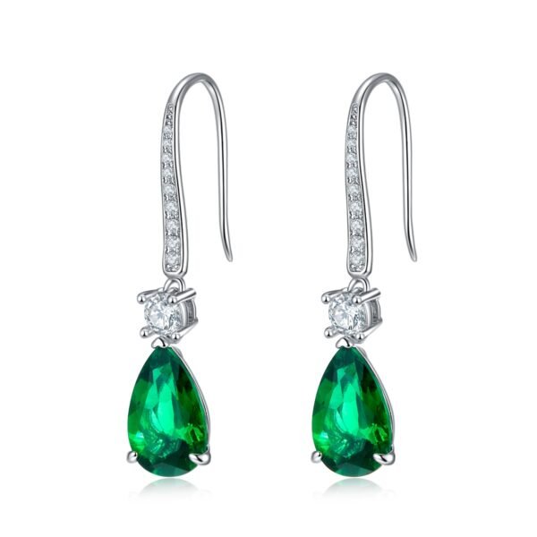 e18bcad4-46cd-4c88-ad3d-1f6181d43998.jpg Silver Lab-Created Emerald Dangle Earrings