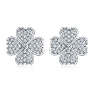 f4c62cb3-7544-4b93-8a32-9ea809e39a2b.jpg Sterling Silver 4-Leaf Clover Stud Earrings